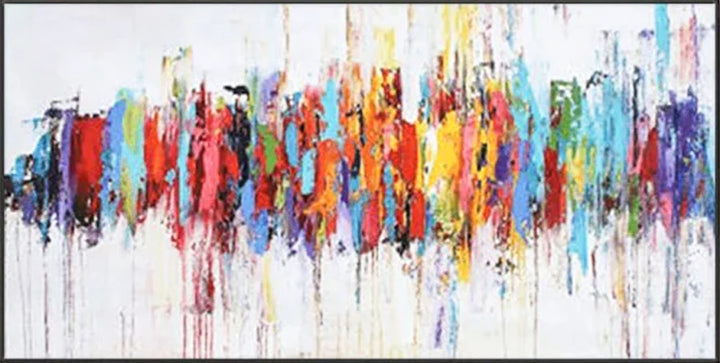 Colorful abstract painting on a white background